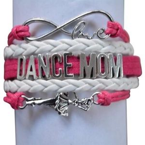 Dance Mom Bracelet - Pink & White